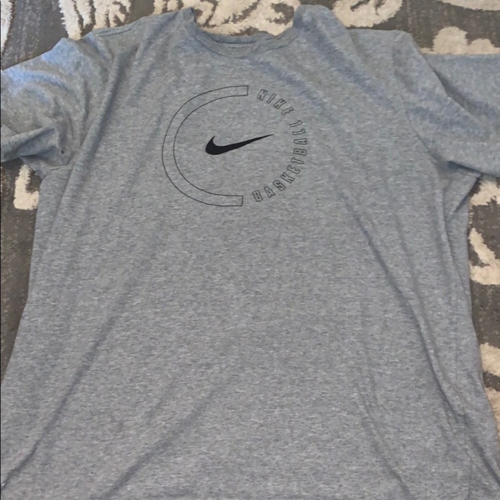 Grey Nike basketball athletic shirt
